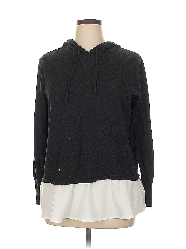 Susan Graver Black Pullover Hoodie Size XL - photo 1
