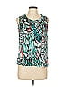 Kasper Teal Sleeveless Blouse Size S - photo 1