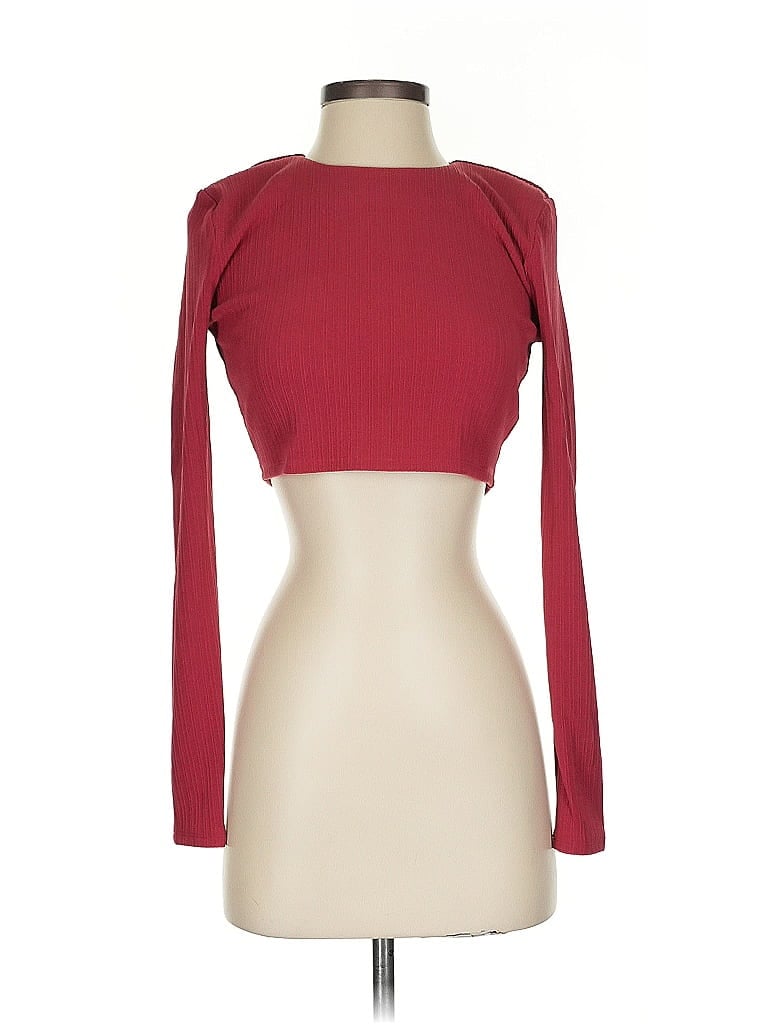NBD Burgundy Long Sleeve T-Shirt Size S - photo 1