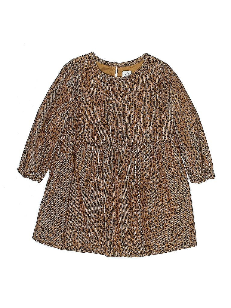 Baby Gap 100% Cotton Animal Print Brown Dress Size 2T - photo 1