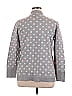 Isaac Mizrahi LIVE! Polka Dots Gray Cardigan Size L - photo 2