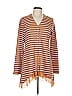 LOGO by Lori Goldstein Brown Long Sleeve Top Size L - photo 1