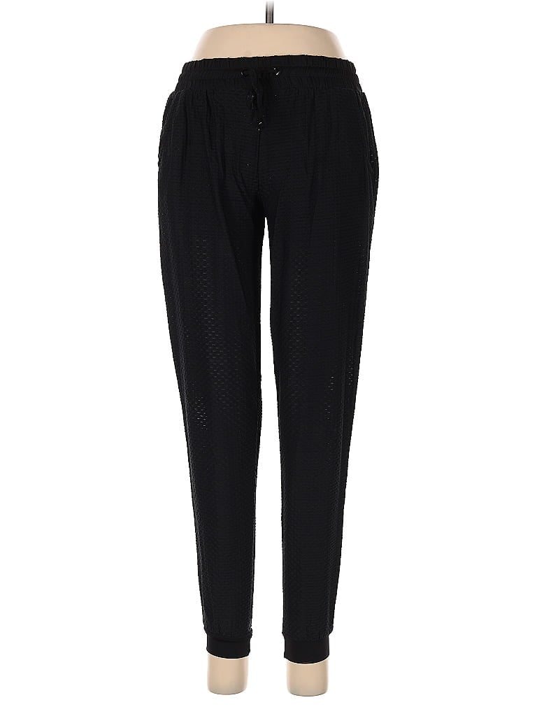 Koral Solid Black Casual Pants Size S - photo 1