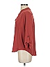 Lush 100% Polyester Burgundy Orange 3/4 Sleeve Blouse Size S - photo 5