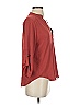Lush 100% Polyester Burgundy Orange 3/4 Sleeve Blouse Size S - photo 4