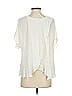 Eri + Ali 100% Linen Ivory Short Sleeve Top Size S - photo 2