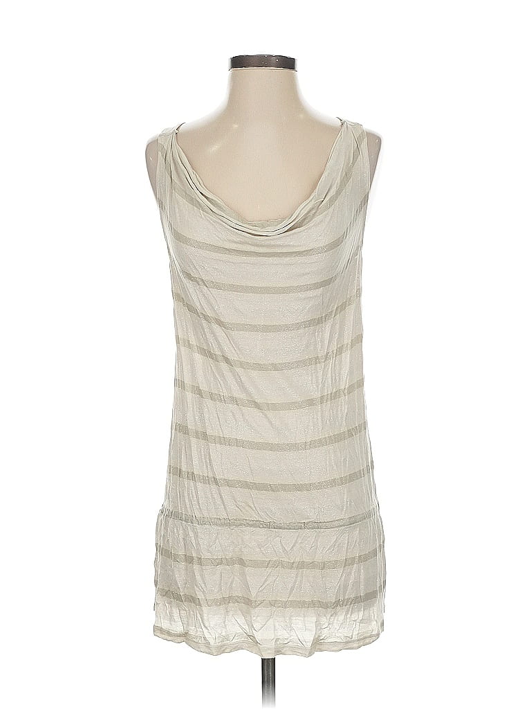 Pre-owned Express Sleeveless Top Ivory Scoop Neck Tops In White