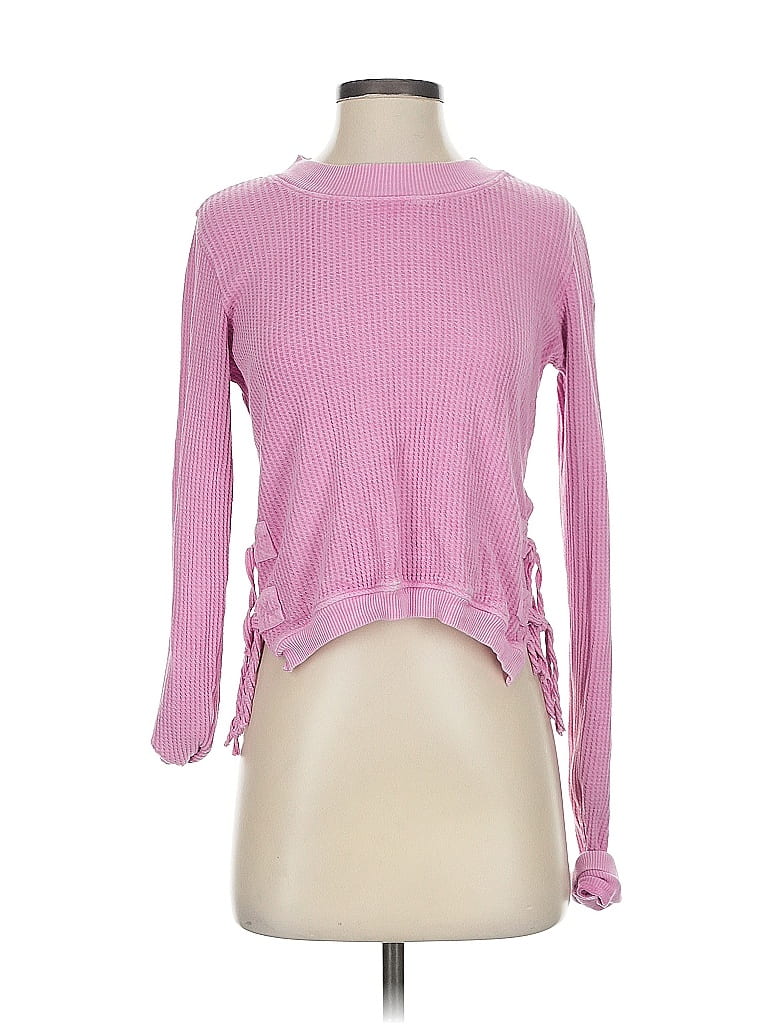 FP One 100% Cotton Pink Pullover Sweater Size XS - photo 1