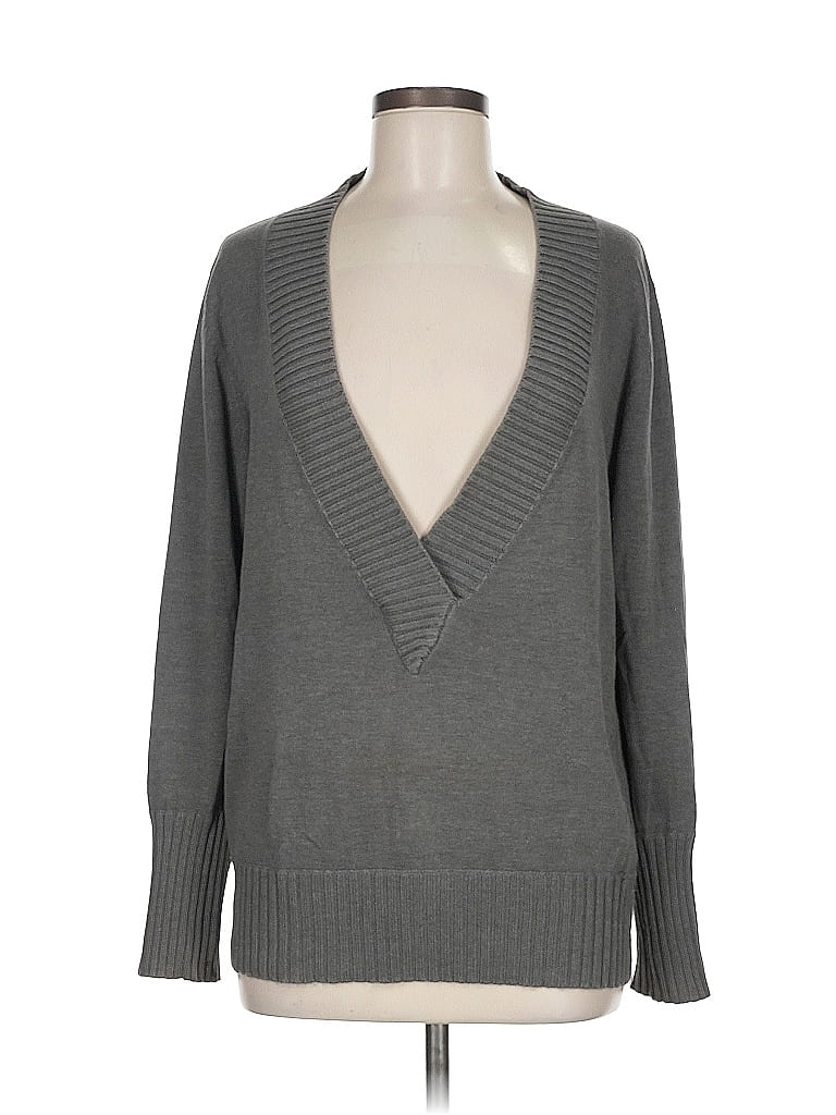 Moda International Gray Pullover Sweater Size M - photo 1