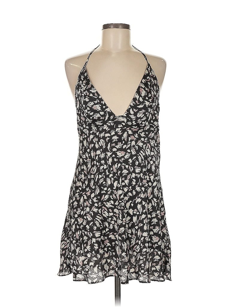 Intimately by Free People 100% Polyester Animal Print Black Casual Dress Size M - photo 1