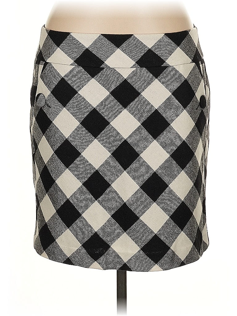 Esprit Argyle Gray Casual Skirt Size 10 - photo 1