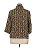 White Stag Print Brown 3/4 Sleeve Button-Down Shirt Size 1X - photo 2