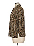 White Stag Print Brown 3/4 Sleeve Button-Down Shirt Size 1X - photo 5