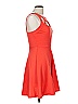 Lush Solid Orange Cocktail Dress Size M - photo 4