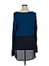 Meadow Rue Color Block Blue Long Sleeve Top Size XL - photo 2