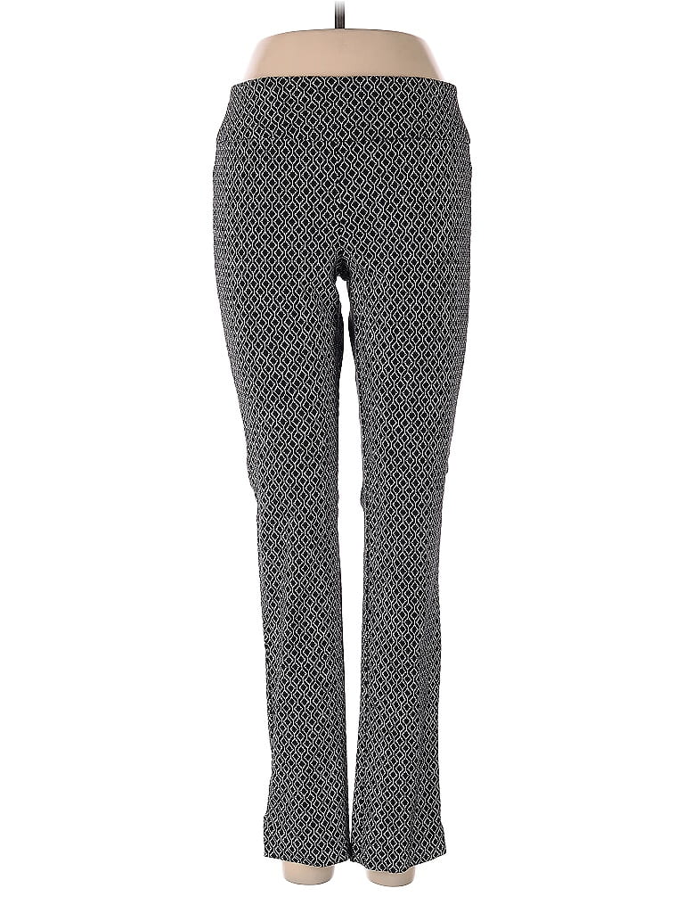 Roz & Ali Print Gray Active Pants Size 4 - photo 1