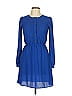 Everly Solid Blue Casual Dress Size S - photo 1