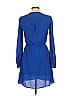Everly Solid Blue Casual Dress Size S - photo 2