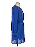 Everly Solid Blue Casual Dress Size S - photo 4