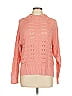 Weatherproof Hearts Pink Pullover Sweater Size L - photo 1