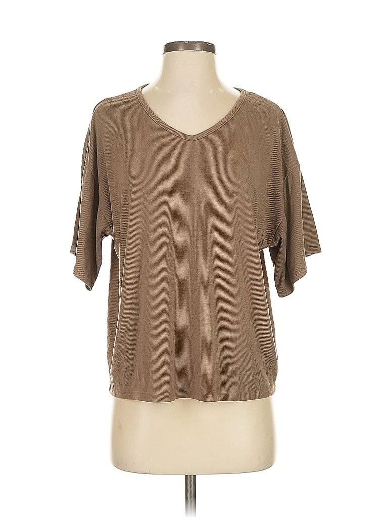 Blue Blush Brown Short Sleeve T-Shirt Size M - photo 1