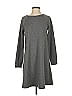 24/7 Maurices Solid Gray Casual Dress Size S - photo 1