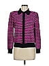 St. John Collection Chevron-herringbone Purple Cardigan Size 6 - photo 1