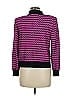St. John Collection Chevron-herringbone Purple Cardigan Size 6 - photo 2