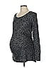 Liz Lange Maternity for Target Gray Long Sleeve Top Size M - photo 1