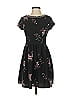 Xhilaration Floral Black Casual Dress Size S - photo 1
