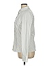 St. John Sport Stripes Ivory Long Sleeve Button-Down Shirt Size XL - photo 5