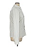 St. John Sport Stripes Ivory Long Sleeve Button-Down Shirt Size XL - photo 4