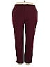 Susan Graver Solid Burgundy Casual Pants Size 20 - photo 1