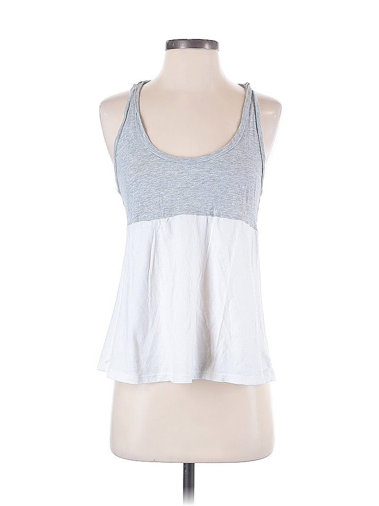James Perse 100% Cotton Silver Sleeveless T-Shirt Size M - photo 1