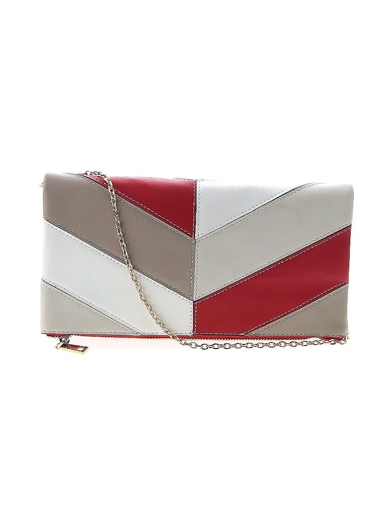 Urban Expressions 100% Polyurethane Chevron-herringbone Ivory Red Crossbody Bag One size - photo 1