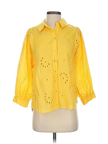 Forever That Girl for Anthropologie 3/4 Sleeve Button-Down Shirt (view 1)