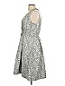 David Meister 100% Acetate Paisley Gray Cocktail Dress Size 12 - photo 5