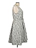David Meister 100% Acetate Paisley Gray Cocktail Dress Size 12 - photo 4