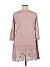 LOGO by Lori Goldstein Pink Gray Casual Dress Size L - photo 1