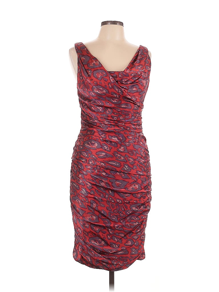 David Meister Red Cocktail Dress Size 10 - photo 1