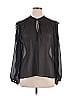 Guess Jeans Black Long Sleeve Blouse Size XL - photo 1