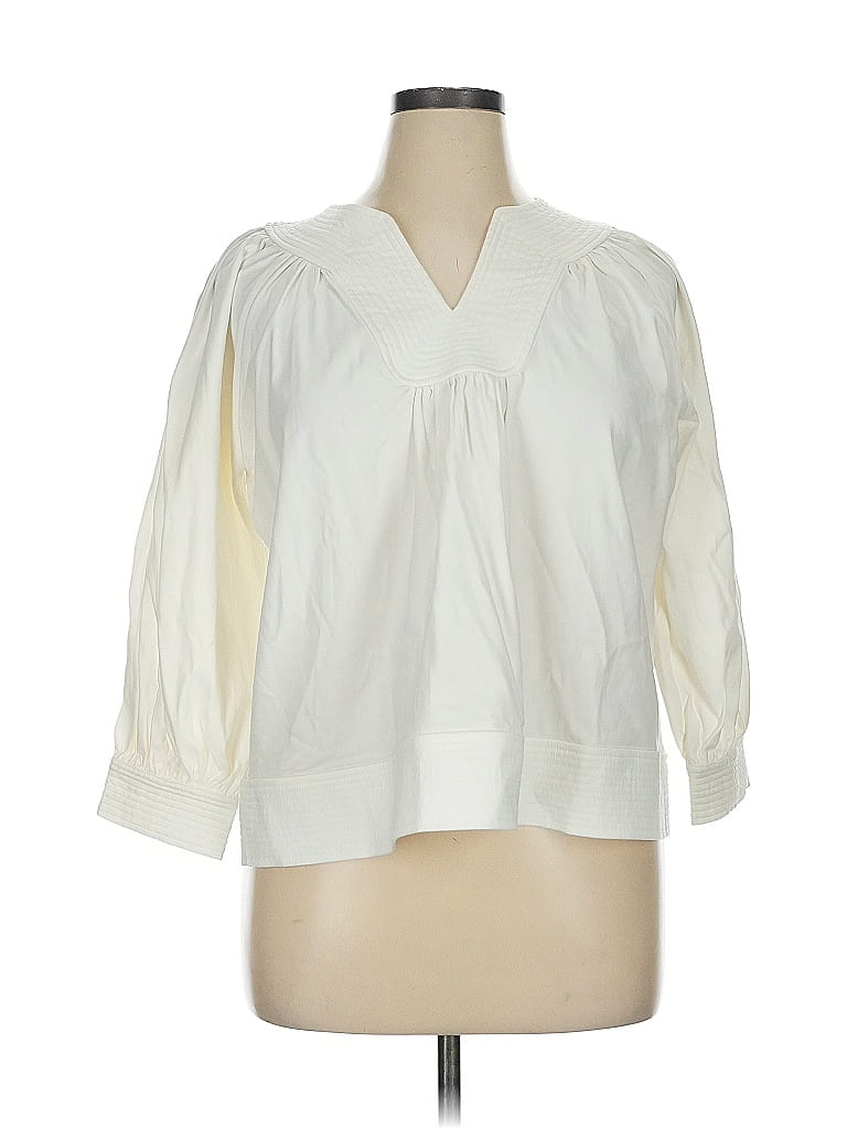 Pomander Place Ivory 3/4 Sleeve Blouse Size XL - photo 1