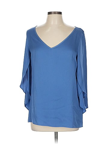 Milly 3/4 Sleeve Silk Top (view 1)
