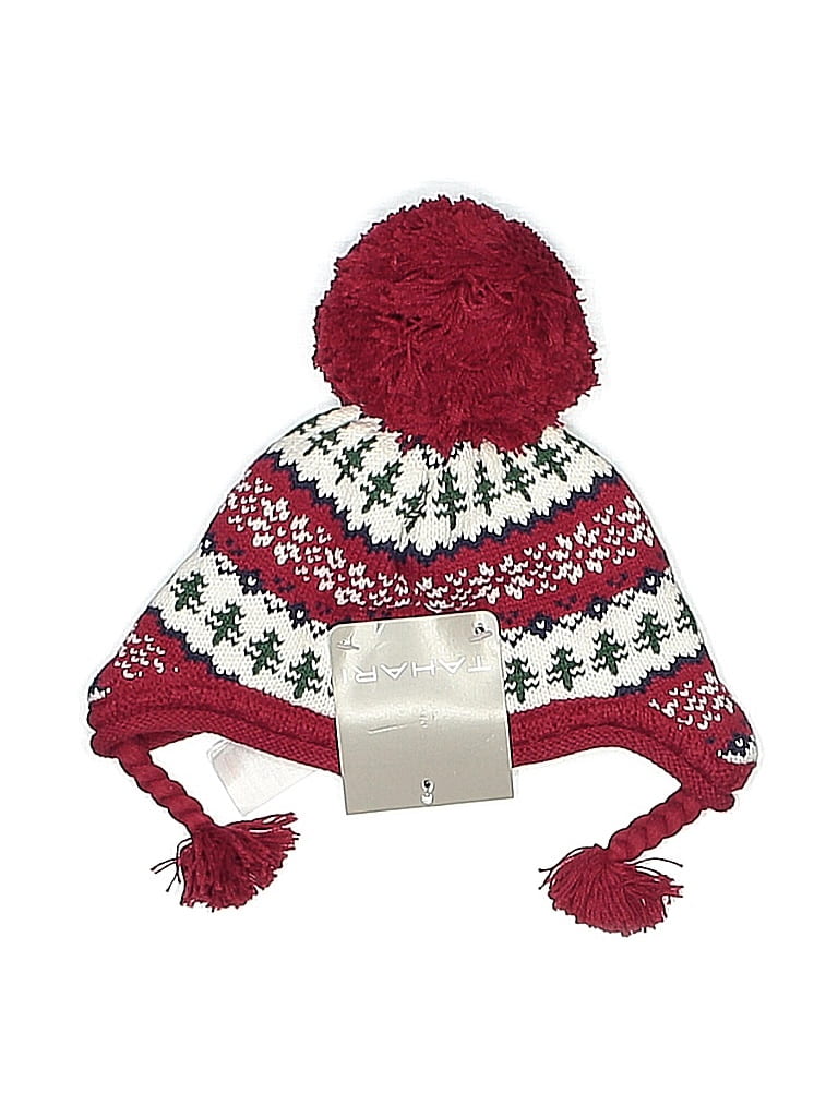 Tahari Burgundy Red Winter Hat Size 3-6 mo - photo 1
