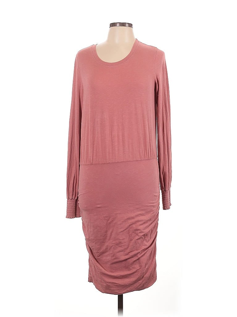 Sundry Burgundy Casual Dress Size L - photo 1