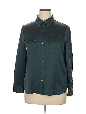 GOELIA Long Sleeve Button-Down Shirt (view 1)