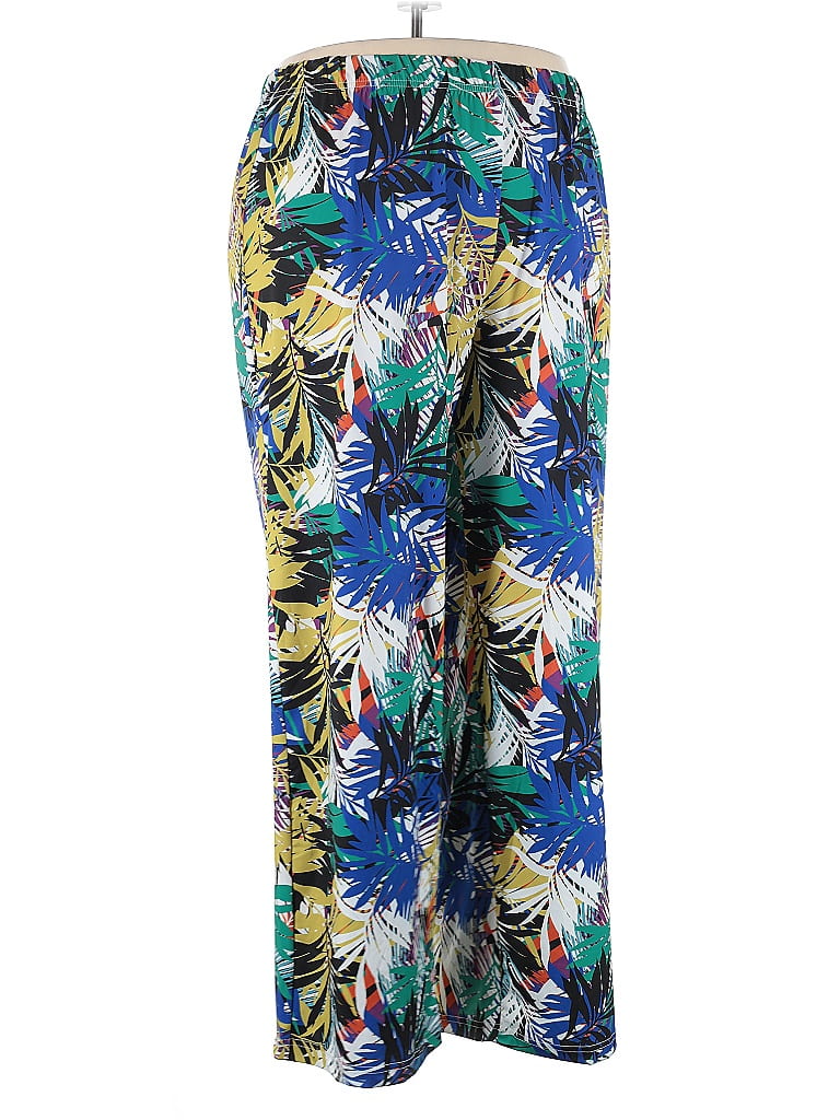 Roaman's Tropical Blue Casual Pants Size 18 - photo 1
