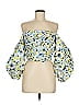 Tanya Taylor 100% Cotton Yellow 3/4 Sleeve Blouse Size 6 - photo 1