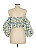 Tanya Taylor 100% Cotton Yellow 3/4 Sleeve Blouse Size 6 - photo 2