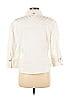 St. John Sport Ivory 3/4 Sleeve Button-Down Shirt Size M - photo 2